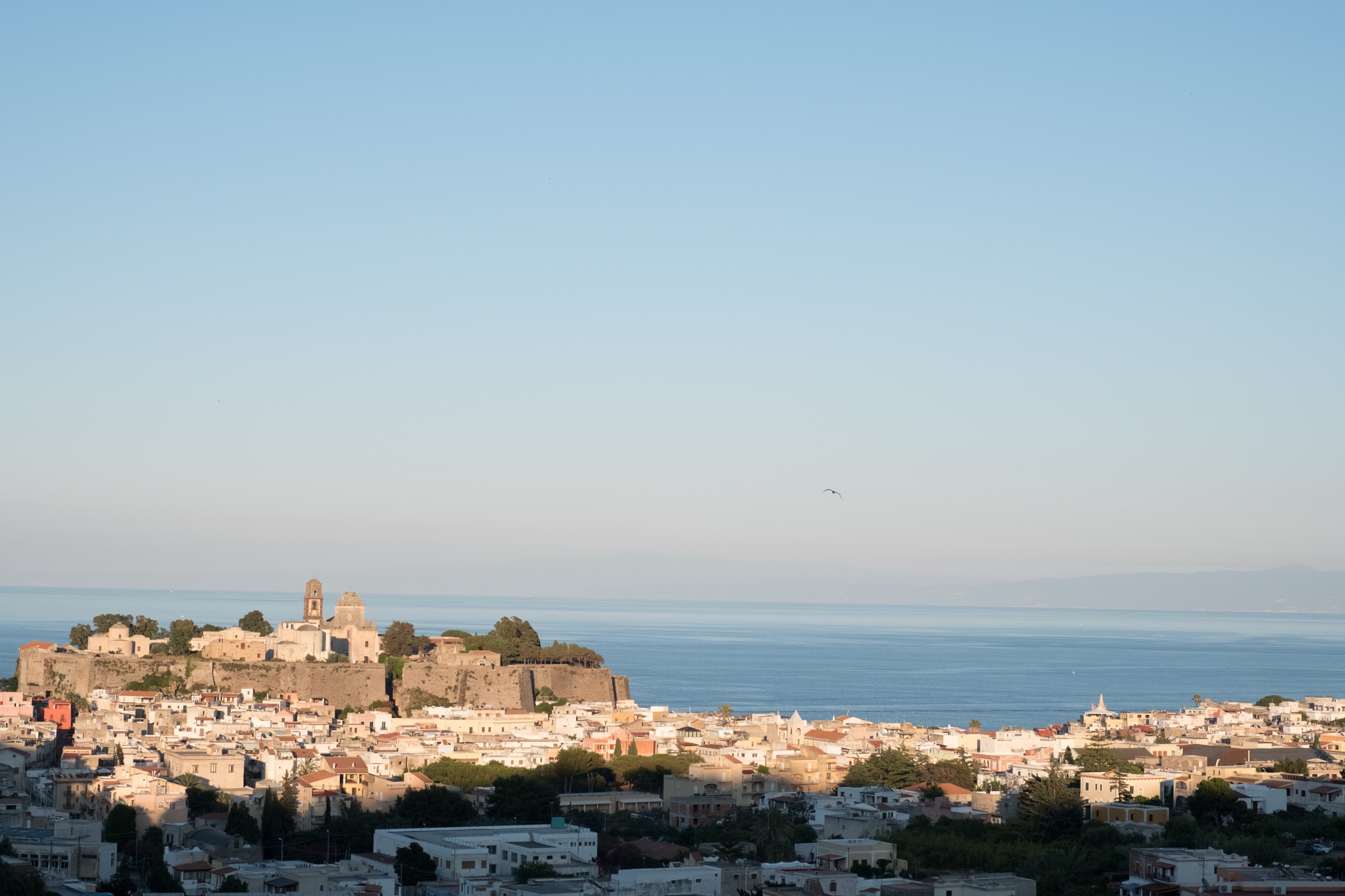 The coastline of Lipari, Aeolian Islands